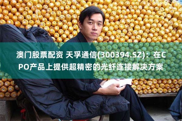 澳门股票配资 天孚通信(300394.SZ)：在CPO产品上提供超精密的光纤连接解决方案