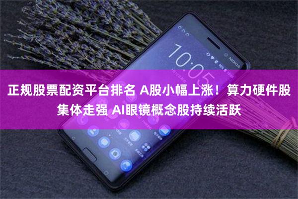 正规股票配资平台排名 A股小幅上涨！算力硬件股集体走强 AI眼镜概念股持续活跃